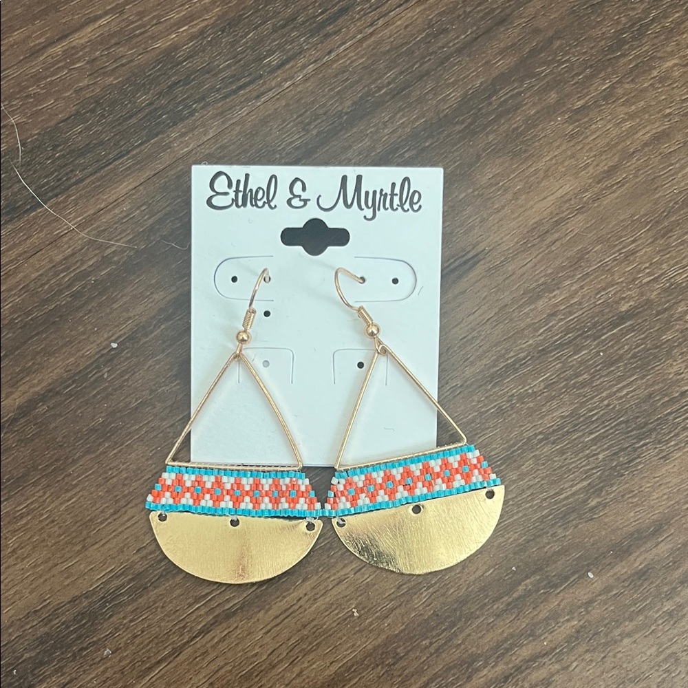Ethel & Myrtle Gold and Multicolor Earrings
